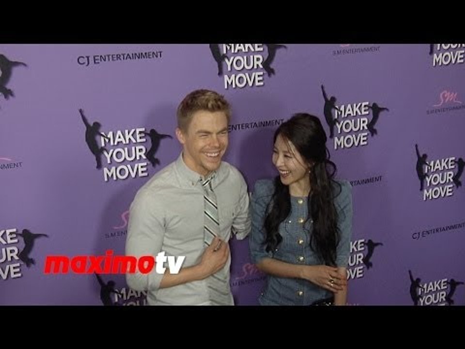 Derek Hough Pranks BoA "Make Your Move" Premiere Red Carpet #BoA #DerekHough