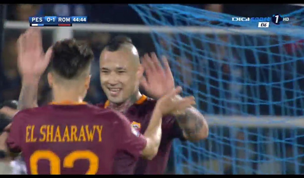 Radja Nainggolan Goal HD - Pescara 0-2 AS Roma - 24.04.2017