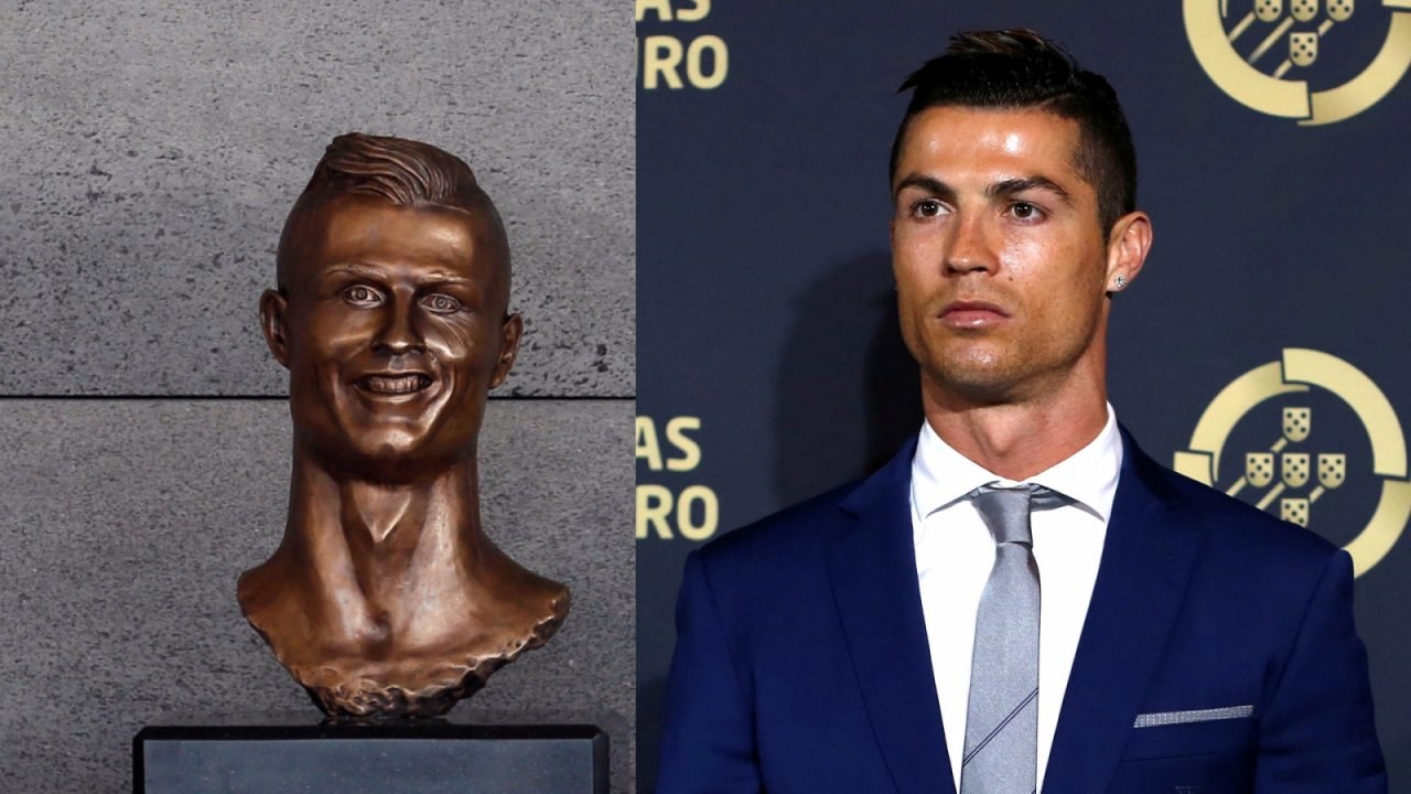 Twitter goes into meltdown after hilarious Cristiano Ronaldo statue is unveiled