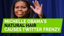 Michelle Obama's natural hair causes Twitter frenzy