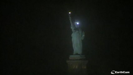 Statue of Liberty goes dark on the eve of International Women's Day