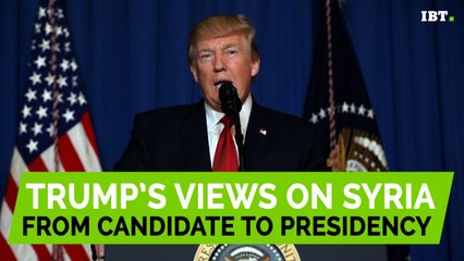 Trump's statements on Syria have evolved from candidate to president