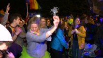 LGBTQ protesters organise dance party in front of Mike Pence's home