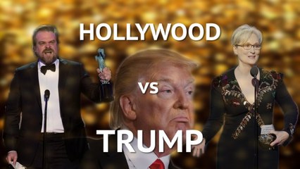 Hollywood vs Trump: Celebs use award show speeches to slam US president