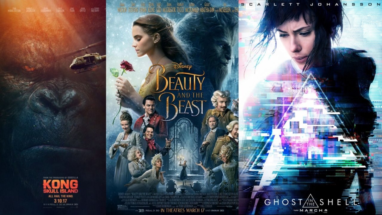 March film preview - Kong: Skull Island, Beauty and the Beast and Ghost In The Shell
