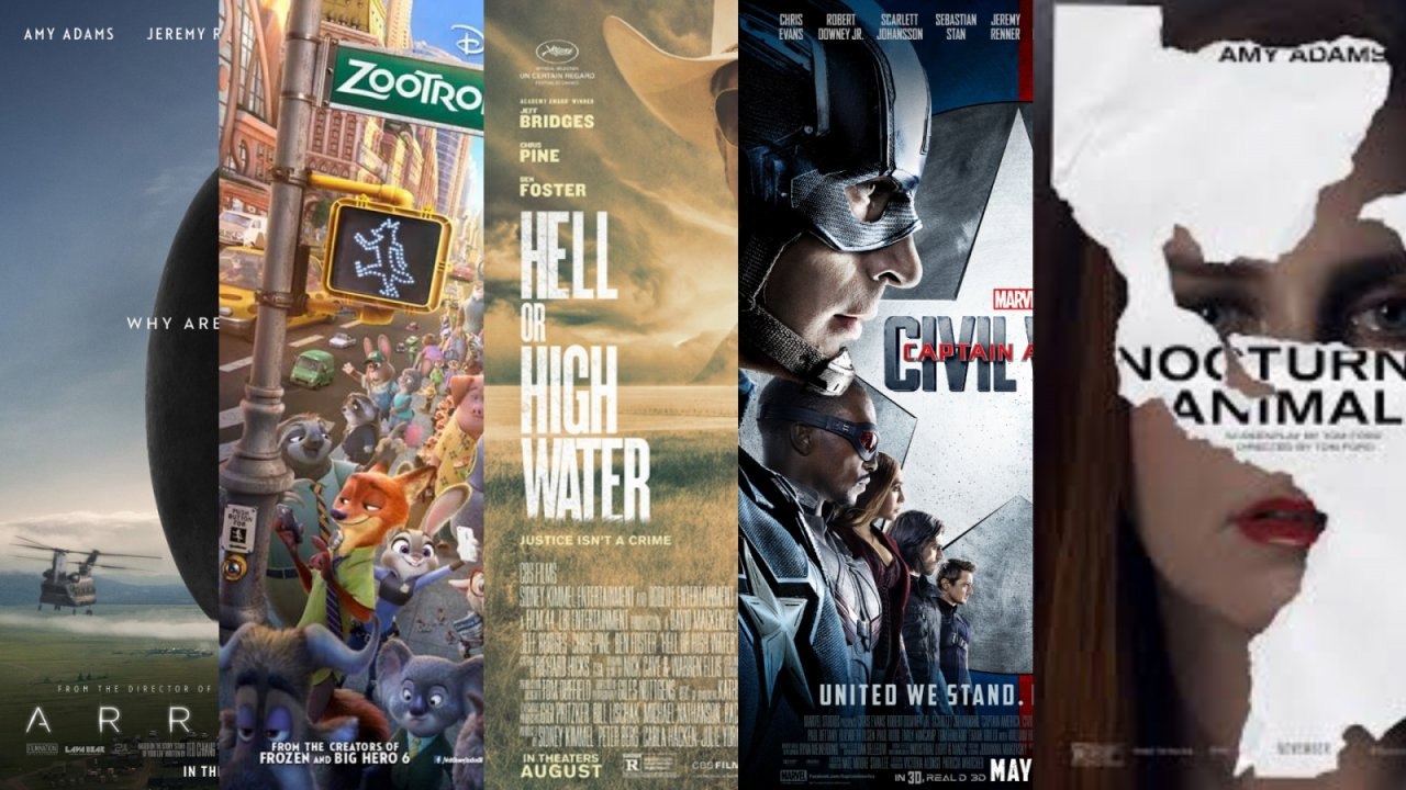 Best films of 2016: Captain America: Civil War, Arrival, Zootropolis and more