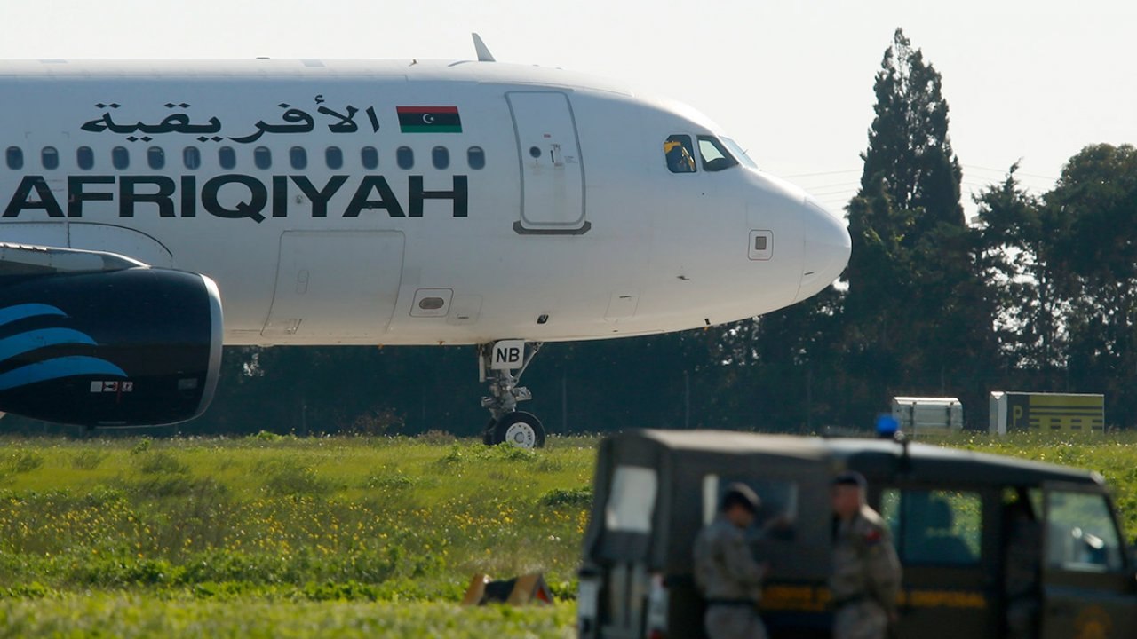 Passenger plane reportedly hijacked over Libya lands in Malta