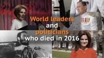 Nancy Reagan, Jo Cox, Fidel Castro: Politicians and world leaders who died in 2016