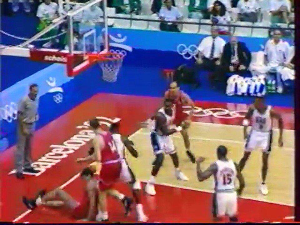 1992 Olympic games basketball final Croatia-USA(plus ceremony) part 1/2