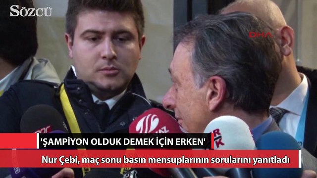 Şampiyon olduğumuz gün 'şampiyon olduk' diyebileceğiz