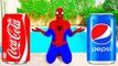 BEST COCA COLA VS PEPSI CHALLENGE! w/ Spiderman Joker & Hulk Toys Kids Children Movies in