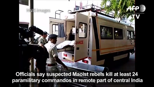 Suspected Maoist rebels kill 24 police in India: official