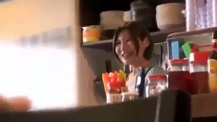 Japan Beautiful girl in the coffee shop