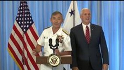 Скачать видео: Pence Touts Proposed Increase in Military Spending During Visit to Hawaii Base