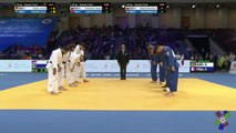 ChE judo Varsovie 2017, tournoi par équipes, l'épique quart de finale masculin France-Azerbaïdjan