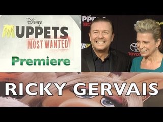 Ricky Gervais "Muppets Most Wanted" World Premiere ARRIVALS