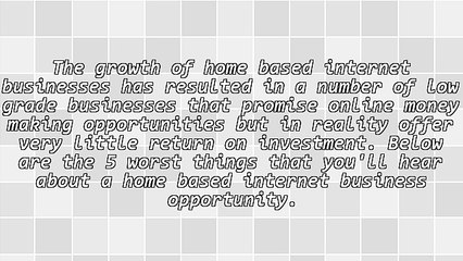 5 Things About A Home Based Internet Business That Are Wrong