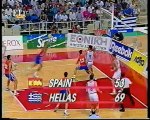 1995 FIBA World Championships U19 semi final greece-spain part 2/2