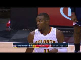 Paul Millsap Hits a Circus Shot | Wizards vs Hawks | Game 4 | April 24, 2017 | 2017 NBA Playoffs