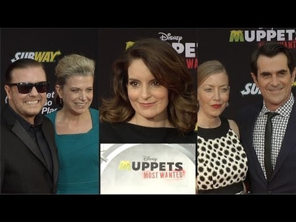 "Muppets Most Wanted" Premiere Tina Fey, Ricky Gervais, Ty Burrell, Ray Liotta and more