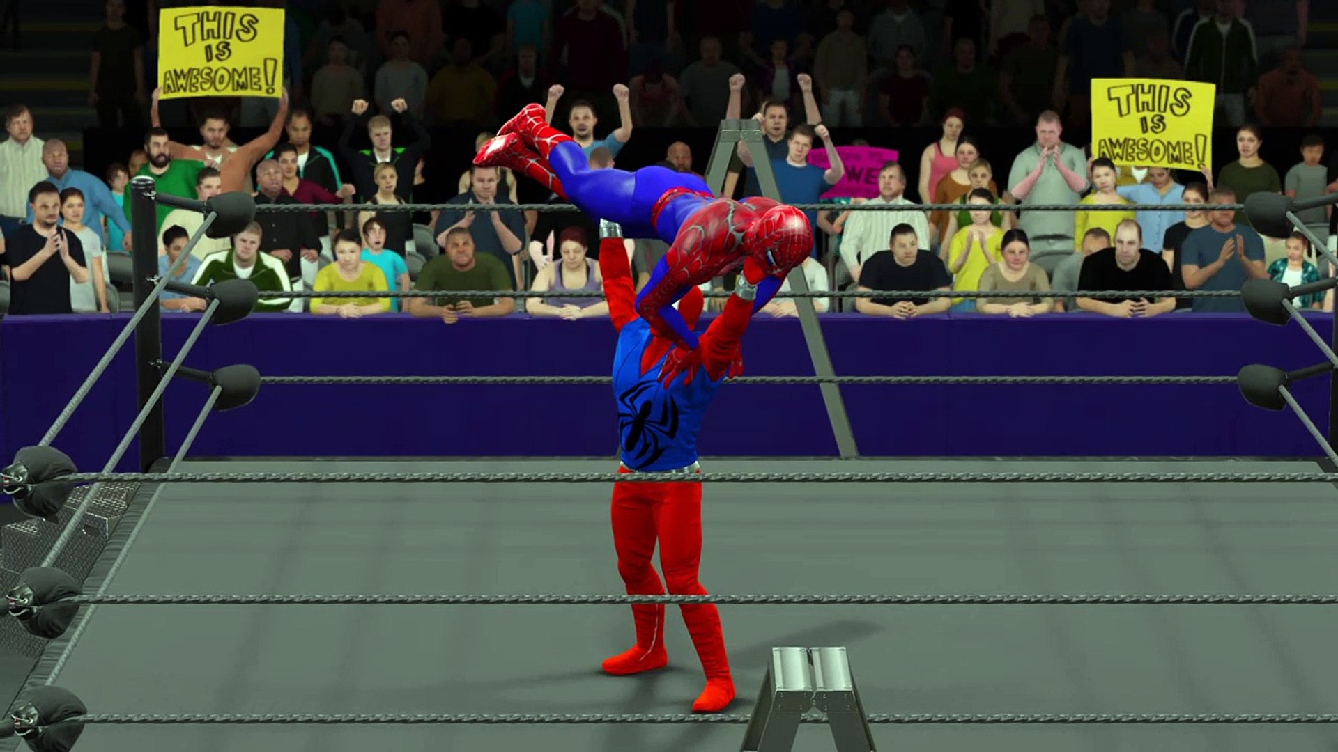 ⁣WWE 2K17 spider-man v scarlet spider