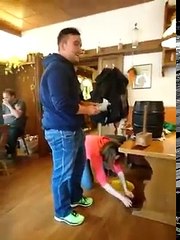 Keg tapping goes horribly wrong.