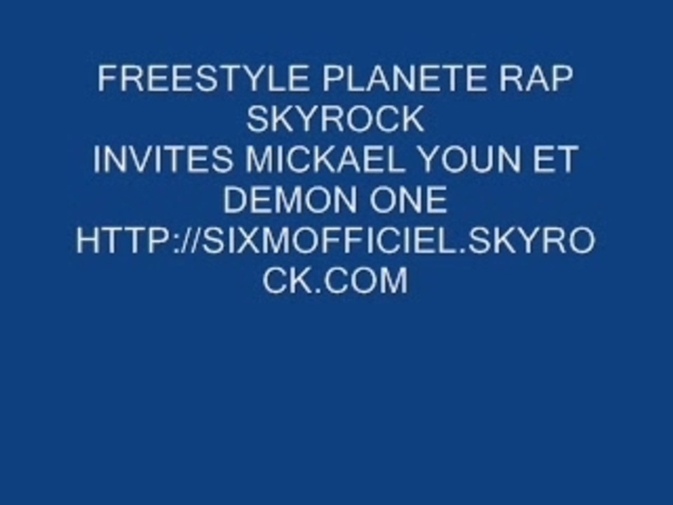 VIDEO FREESTYLE SIXMO YOUN