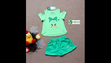 xuong may quan ao tre em gia si Veco - bộ sưu tập chú vịt cho bé gái