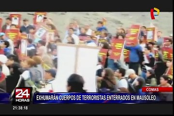 Comas: exhumarán cuerpos de terroristas enterrados en mausoleo
