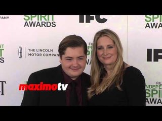 James Gandolfini Son Michael Gandolfini and Ex-Wife Marcy Wudarski 2014 Spirit Awards ARRIVALS