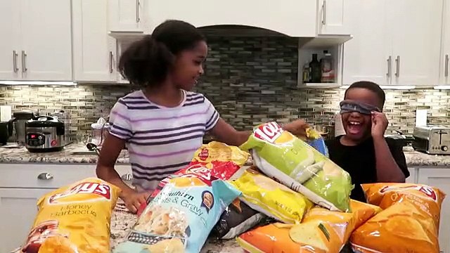 LAYS POTATO CHIP CHALLENGE! (GONE WRONG) 10 Flavors Shasha and Shiloh
