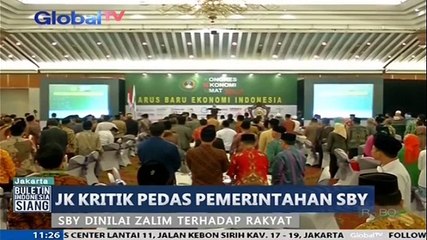 JK Kritik Pedas, SBY Dinilai Zalim Terhadap Rakyat