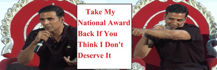 Akshay Kumar's FUNNY REACTION On His National Award Controversy