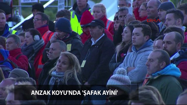 Anzak Koyu'nda 'Şafak Ayini' töreni
