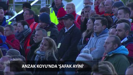 Anzak Koyu'nda 'Şafak Ayini' töreni