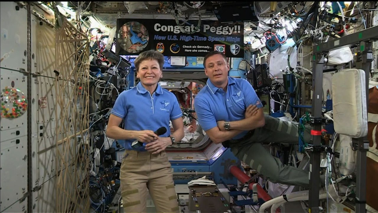 Des astronautes de la Station spatiale parlent avec Donald Trump