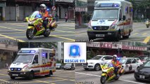 Paramedic motorbike Hongkong Fire Services Department