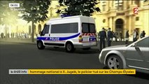 Attentat sur les Champs-Elysées: Hommage national rendu au policier tué
