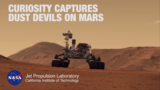 Dust Devils on Mars Seen by NASA's Curiosity Rover