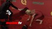 Celebrity OOPS! Elisabeth Rohm Trips and Falls Down on Red Carpet