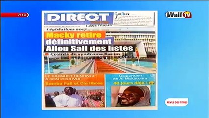 Revue de presse Walftv du 25 avril 2017