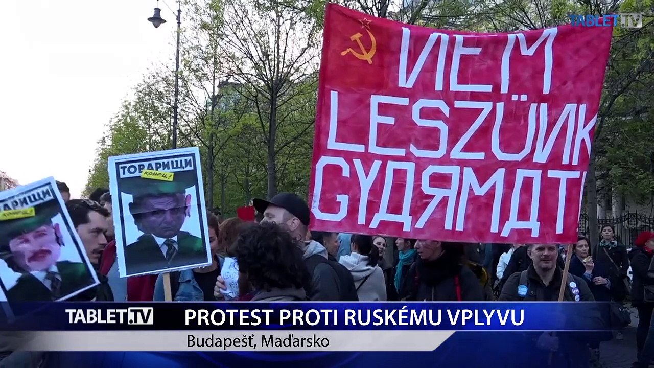 V Budapešti sa opäť demonštrovalo. Tentokrát proti ruskému vplyvu