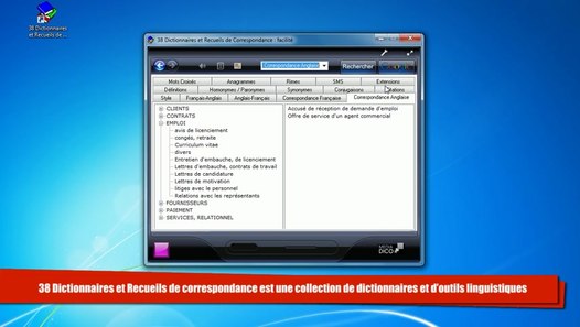 Tutoriel pour bien démarrer avec 38 Dictionnaires et Recueils de