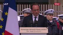 Hommage au policier tué : Hollande s'adresse aux candidats