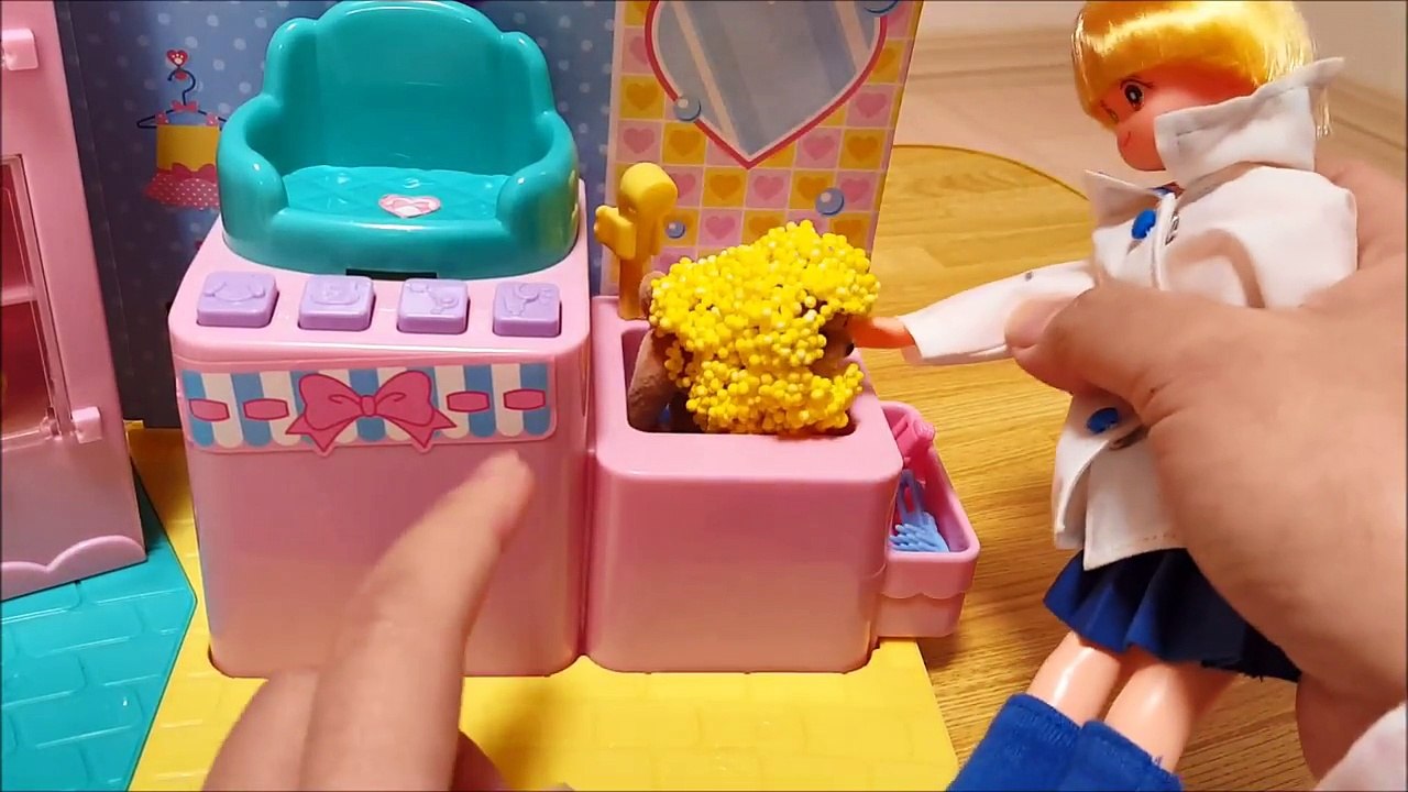 リカちゃんのペットショップ プリンちゃんが泥だらけになったよ！ ❤ 子供 おもちゃ アニメ キ...