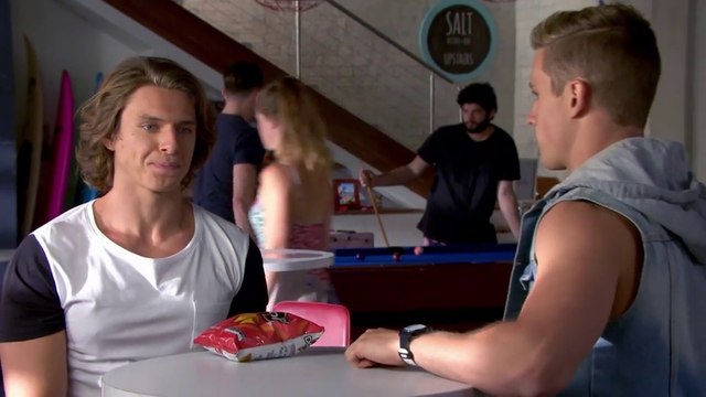 Home and Away VJ and Hunter make up after VJ hit on Olivia.