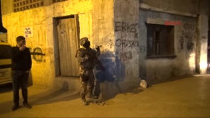 Adana 1000 Polisle Mahalleye Gece Baskını