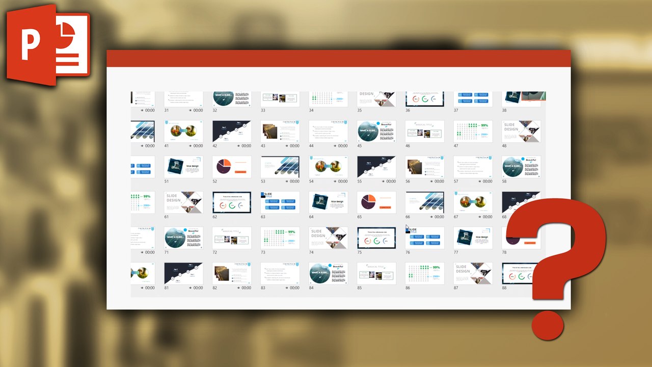 How to quickly browse through 200 slides - Slide Sorter tip ✔