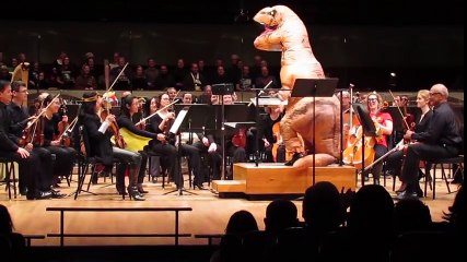 ¡El mejor director de orquesta! ¿Un T-Rex?