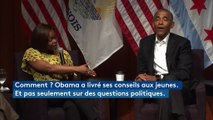 Barack Obama fait sa première apparition publique depuis son départ de la Maison Blanche